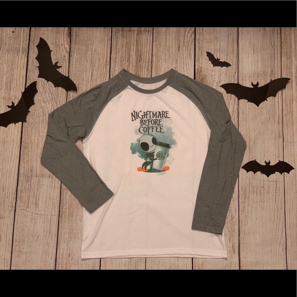 Nightmare before Starbucks coffee shirt *custom